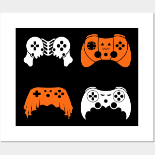 Halloween Gaming Controller Gamer Video Game Controller Posters and Art